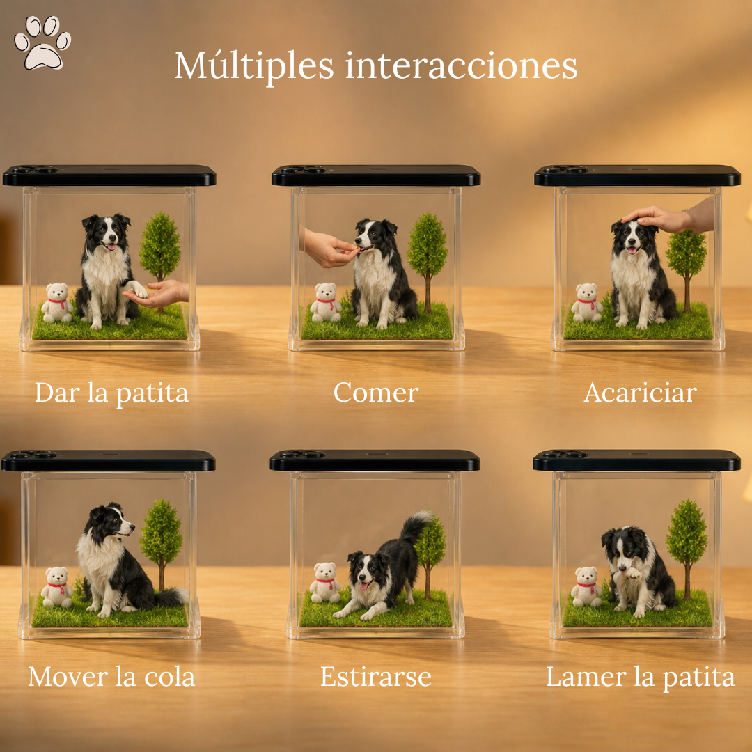 Proyector Holográfico 3D Personalizado con la Foto de tu Mascota