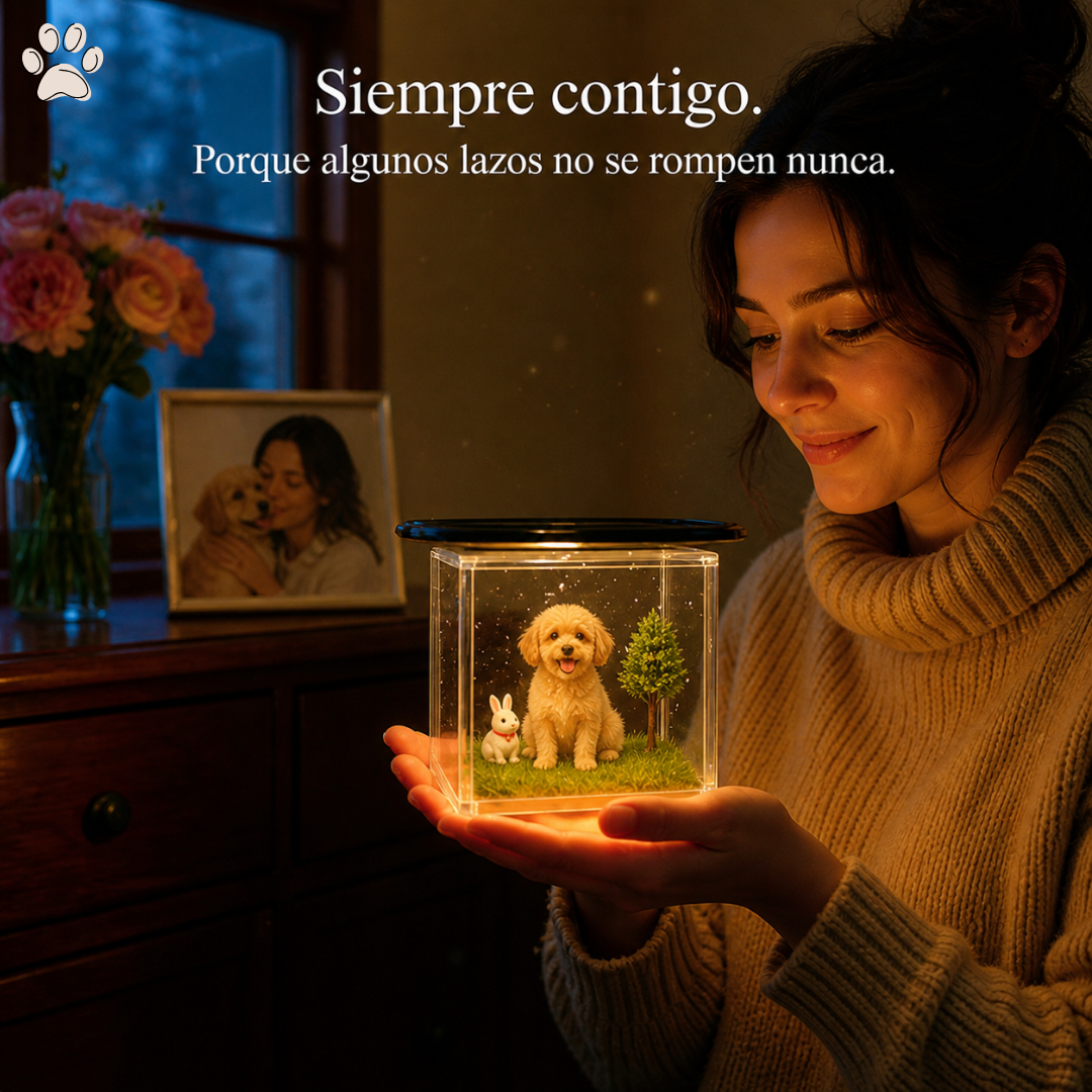 Proyector Holográfico 3D Personalizado con la Foto de tu Mascota